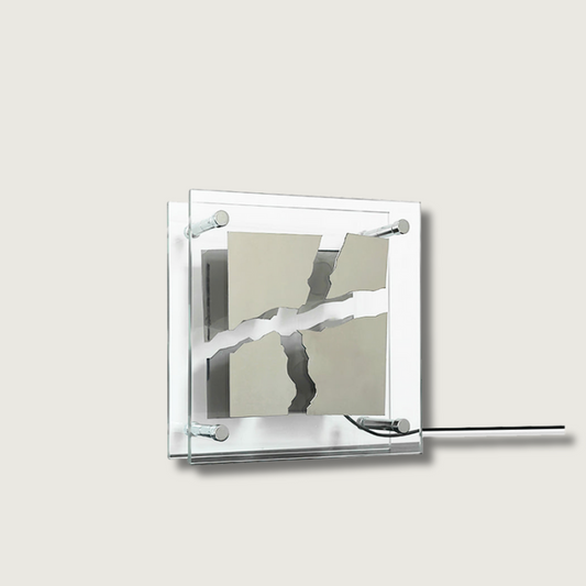 Bright Square Glass Table Lamp with Warm Glow - Lusomart