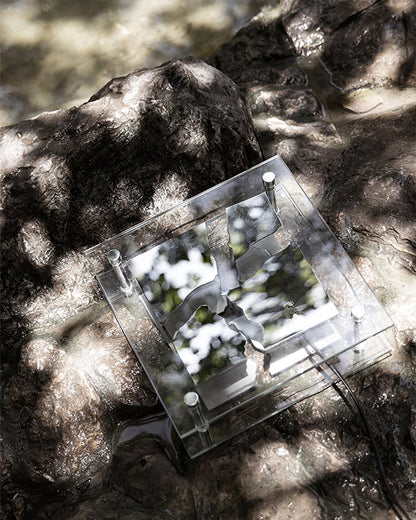 RadiantCube – Artistic Square Glass Table Lamp 7