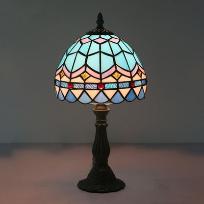 Vibrant Stained Glass Desk Lamp for Bright Home Lighting - Lusomart