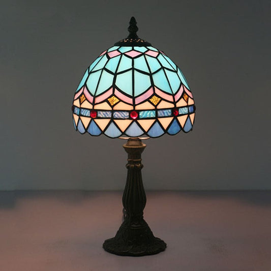 Vibrant Stained Glass Desk Lamp for Bright Home Lighting - Lusomart