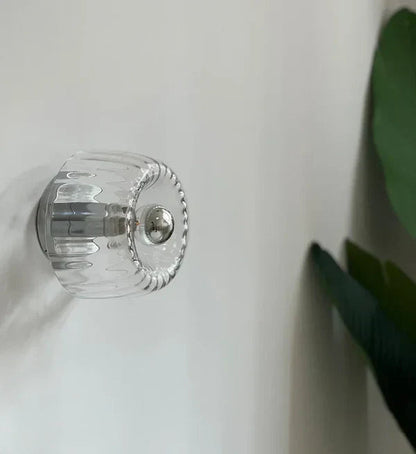 Stunning Glass Wall Lamp With Sunburst Design And Warm Glow