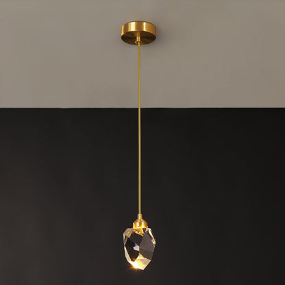 Elegant Drop Pendant Light with Gold Accent - Lusomart