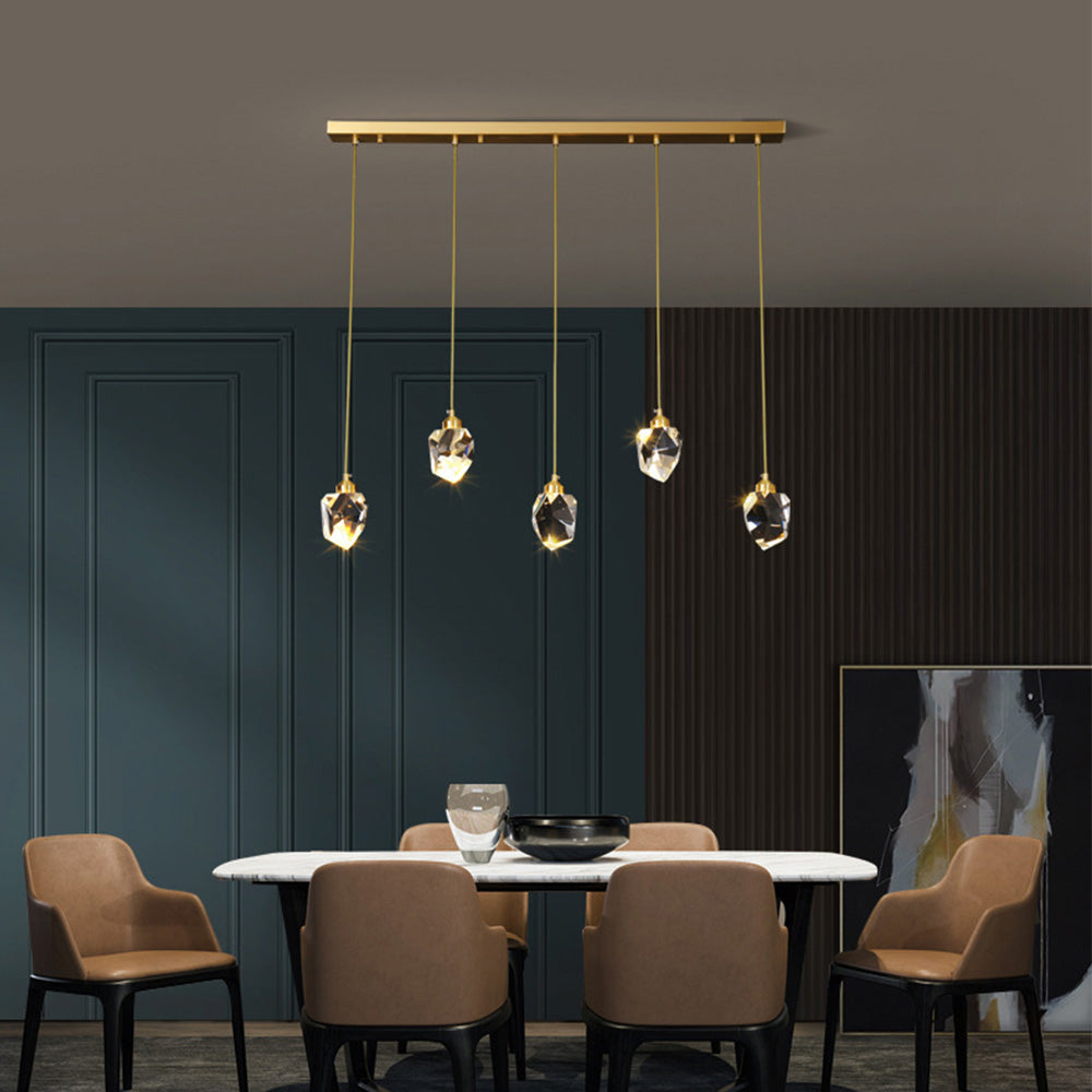 Raindrop Gold Accent Pendant Lamp 7