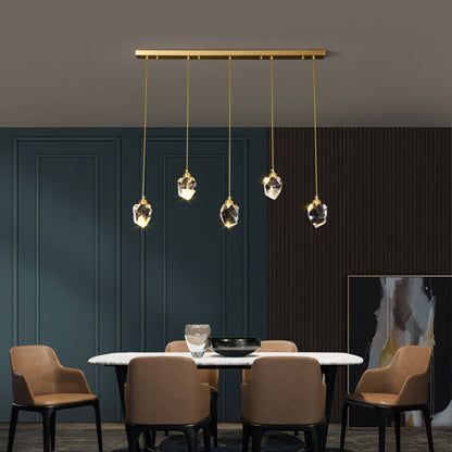 Raindrop Gold Accent Pendant Lamp 7