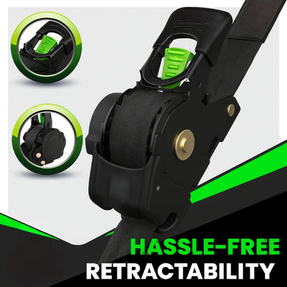 Secure Cargo Tie Downs Heavy Duty Ratchet Strap Set