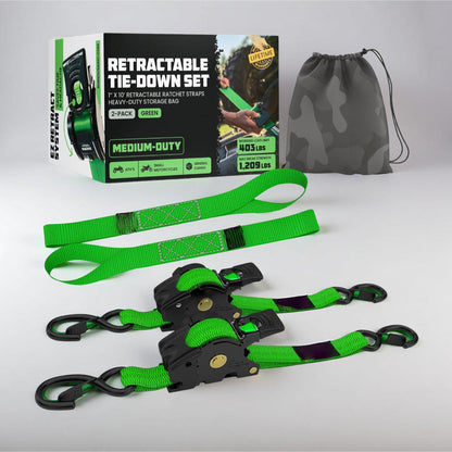 Secure Cargo Tie Downs Heavy Duty Ratchet Strap Set