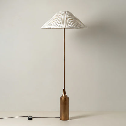 RattanGlow | Elegant Modern Rattan Brass Floor Lamp for Stylish Décor 3
