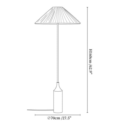 RattanGlow | Elegant Modern Rattan Brass Floor Lamp for Stylish Décor 5