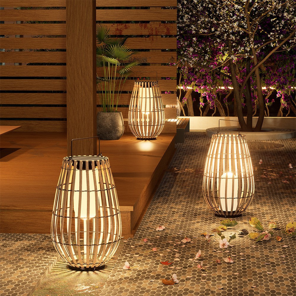 RattanGlow | Stylish Waterproof Solar Garden Lanterns for Outdoor Spaces 1