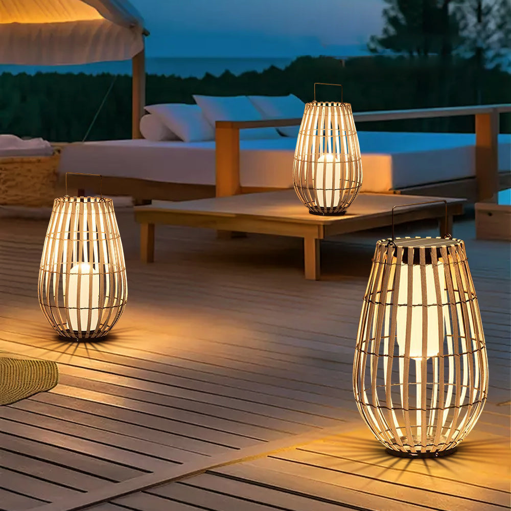 RattanGlow | Stylish Waterproof Solar Garden Lanterns for Outdoor Spaces 3