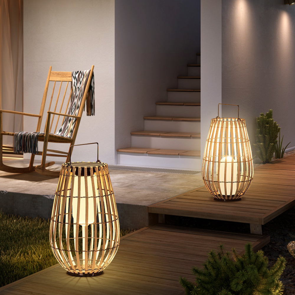 RattanGlow | Stylish Waterproof Solar Garden Lanterns for Outdoor Spaces 4