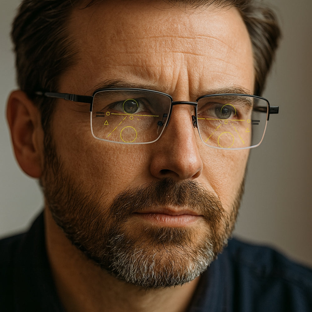Prescription Reading Glasses with Adaptive Titanium Frames - Lusomart