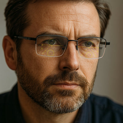 Prescription Reading Glasses with Adaptive Titanium Frames - Lusomart
