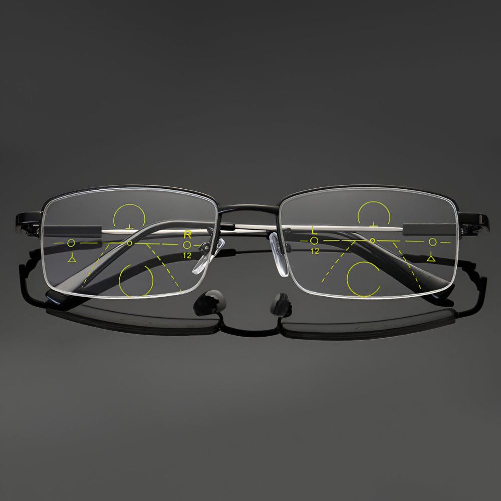 Prescription Reading Glasses with Adaptive Titanium Frames