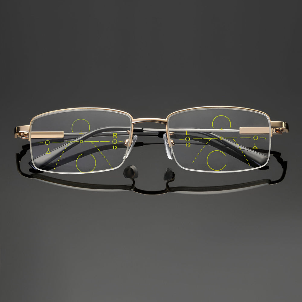 Prescription Reading Glasses with Adaptive Titanium Frames