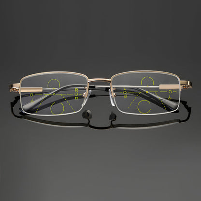 Prescription Reading Glasses with Adaptive Titanium Frames