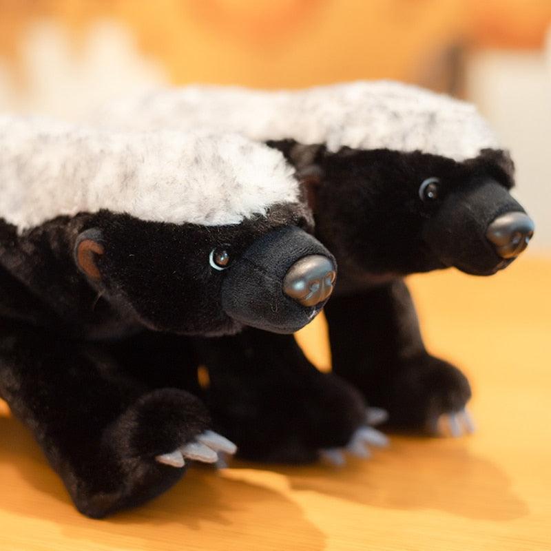 Realistic wild honey badger plush toy 2