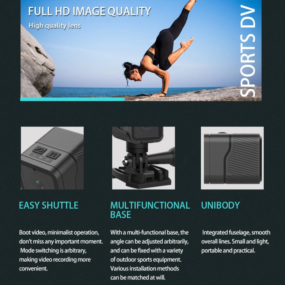 HD Motorcycle Helmet Camera 1080p Action Cam
