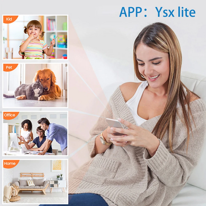 Compact 1080P WiFi Security Camera with Wide Night View