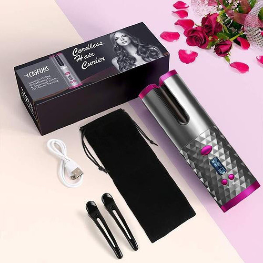 Professional Ceramic Curling Wand with Adjustable Heat