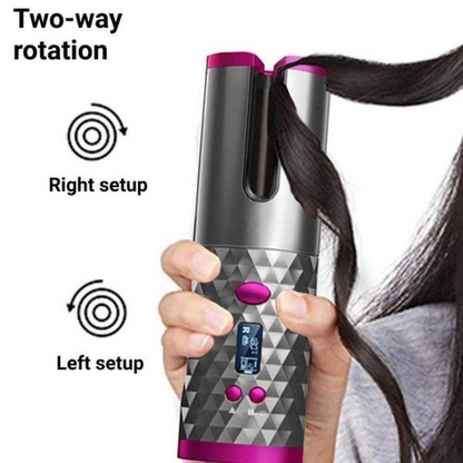 Professional Ceramic Curling Wand with Adjustable Heat