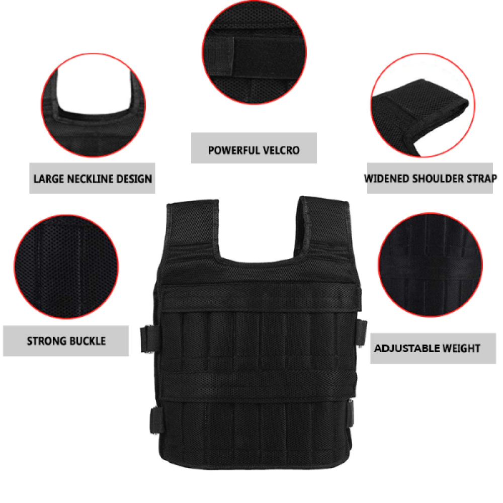 Adjustable Weighted Fitness Vest for Men and Women