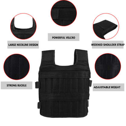 Adjustable Weighted Fitness Vest for Men and Women