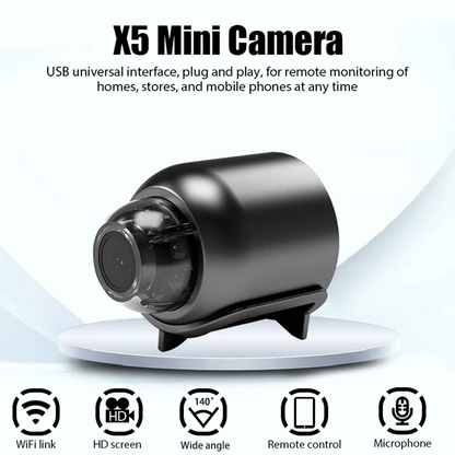 Compact 1080P WiFi Security Camera with Wide Night View