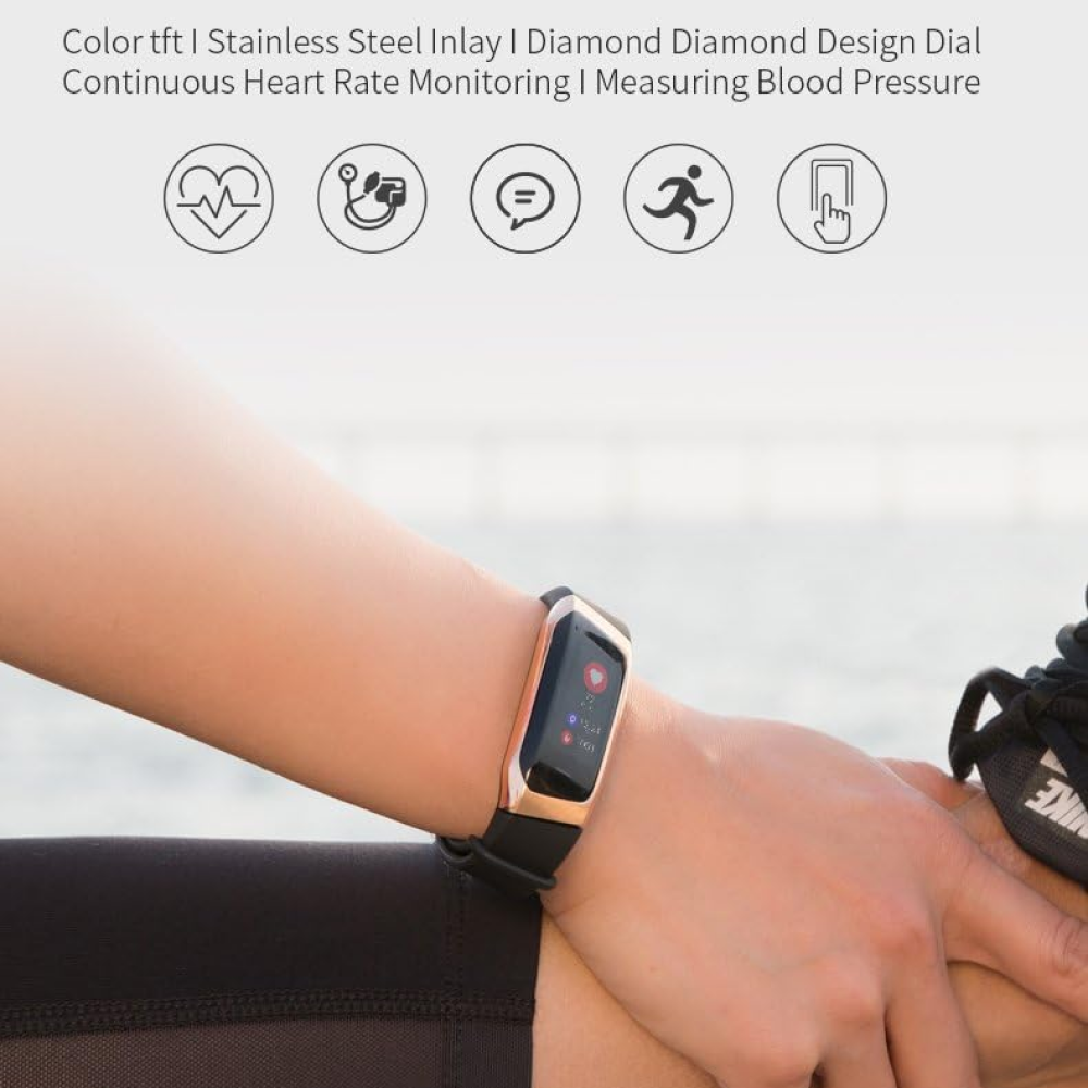 Fitness Tracker Watch with Blood Pressure Monitor