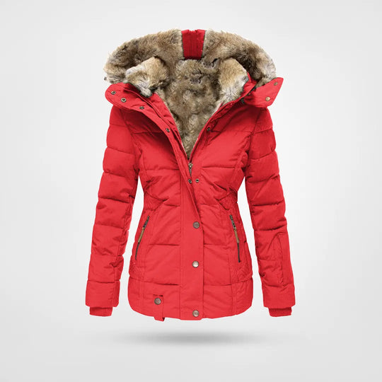 Cold Weather Insulated Snow Jacket with Hood