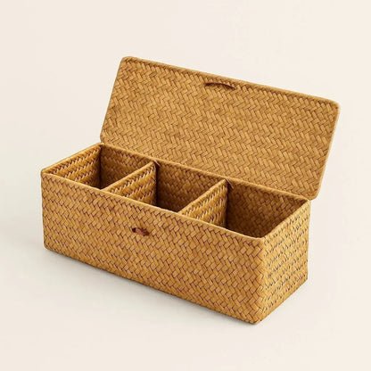 Large Storage Wicker Basket Organizer - Lusomart