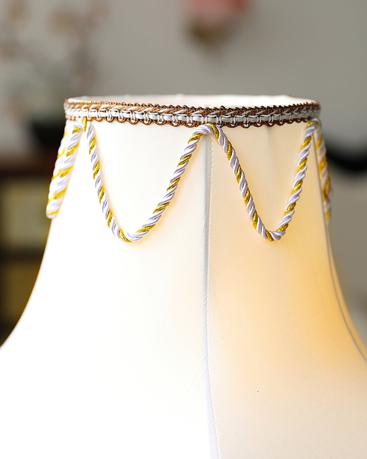 RegalBrass - Victorian Lamp with Gold Detailing and Luxurious Glow 5