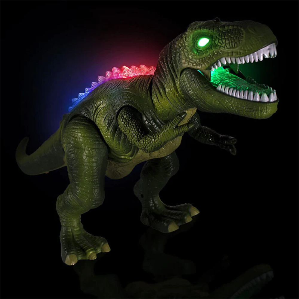 Remote Control Dinosaur Toy Walking Roaring Lights Interactive 5