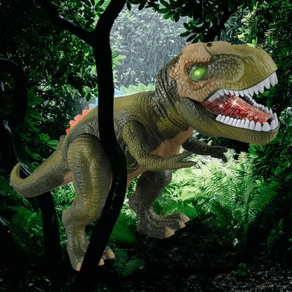 Remote Control Dinosaur Toy Walking Roaring Lights Interactive 6