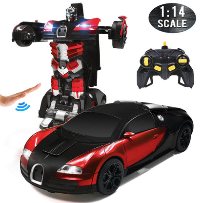 Remote Control Transforming Robot Car Toy 4