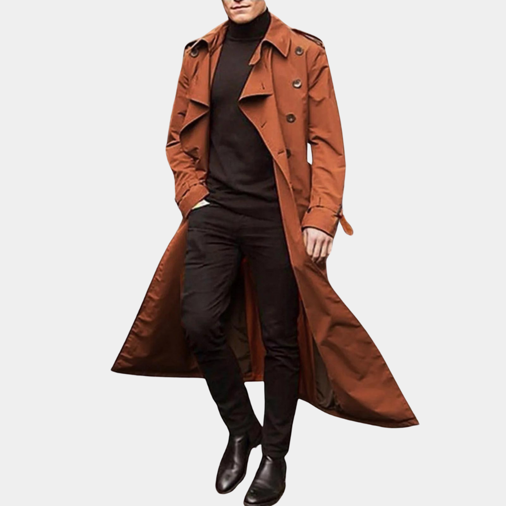 Rens | Water-Resistant Trench Coat for Men with Streamlined Structure 4