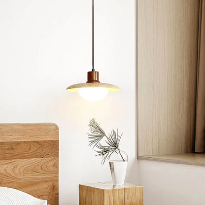 Rustic Wooden Pendant Lighting Fixture