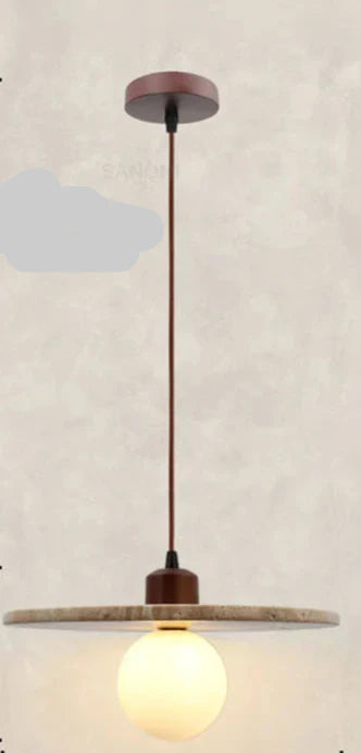 Rustic Wooden Pendant Lighting Fixture