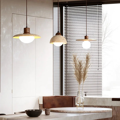 Rustic Wooden Pendant Lighting Fixture