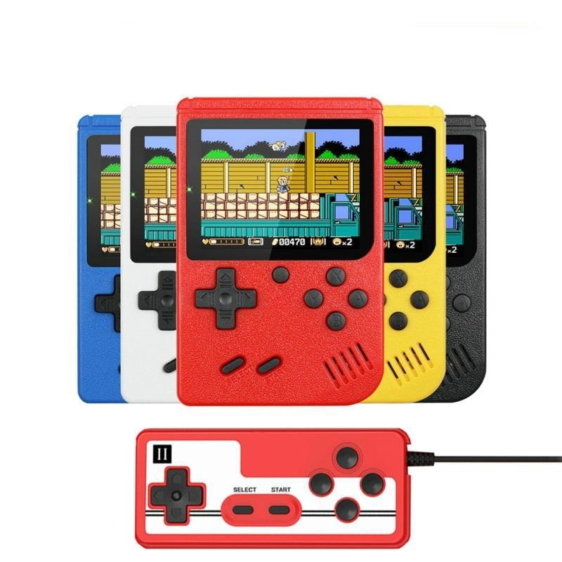 Mini Retro Game Console - Portable Fun with 400 Classic Games - Lusomart