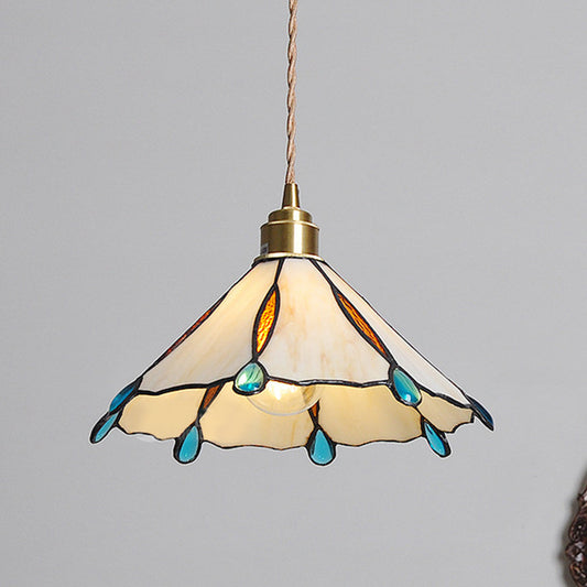 Vintage Style Colorful Glass Pendant Lamp - Lusomart