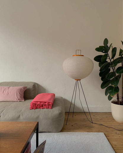 Asian Style Rice Paper Floor Light