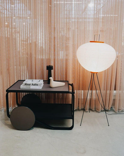 Asian Style Rice Paper Floor Light