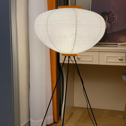 Asian Style Rice Paper Floor Light