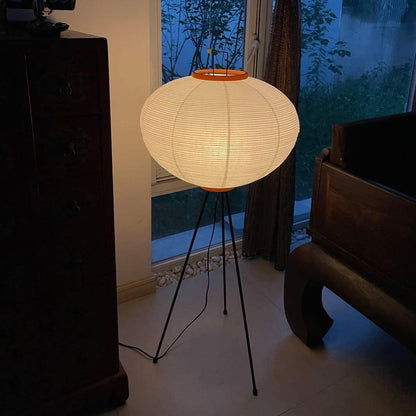 Asian Style Rice Paper Floor Light