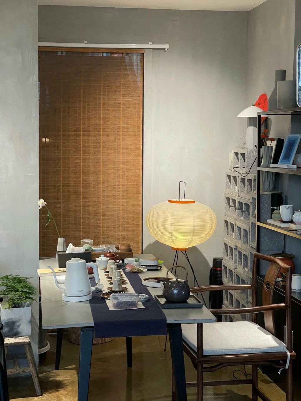 Asian Style Rice Paper Floor Light
