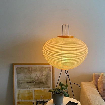 Asian Style Rice Paper Floor Light