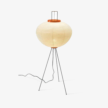 Warm White Paper Floor Lamp with Soft Lighting