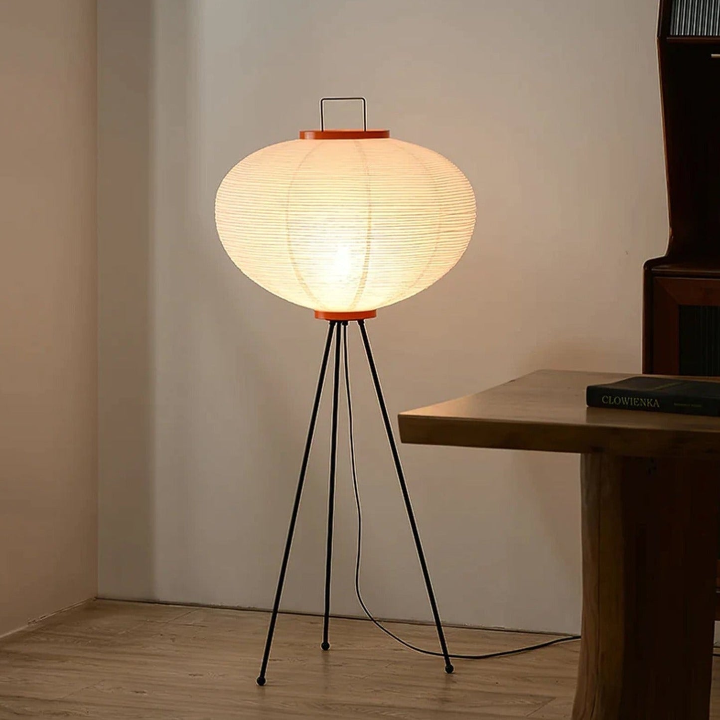 Asian Style Rice Paper Floor Light
