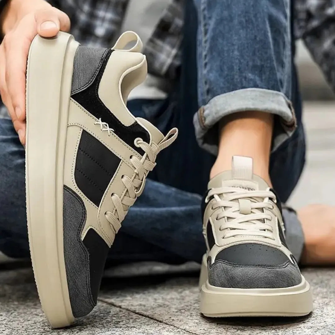RileyCraft | Stylish Comfortable Waterproof Leather Sneakers for Men 6